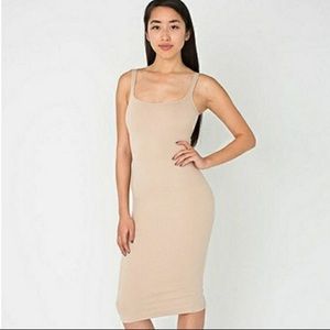 American Apparel Nude Beige Bodycon Dress